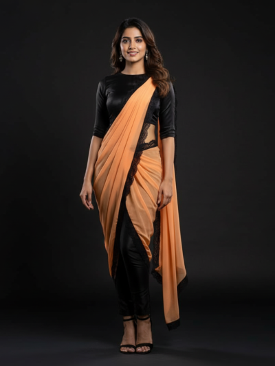 Saree With Jeans