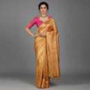 Yellow Saree With Pink Blouse